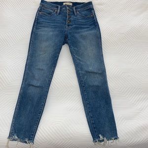 Made well 10” high rise skinny jeans